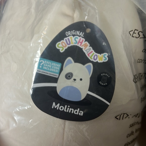 Molinda squishmallow with game code for Roblox size 12 - Picture 5 of 5
